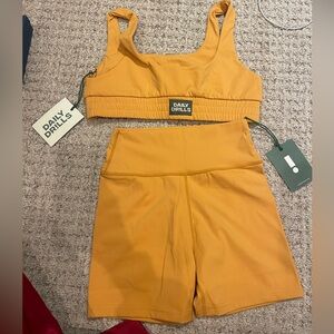 Daily Drills Bra Top & Biker Shorts Set